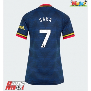 Arsenal Bukayo Saka #7 Segunda Equipación Mujer 2026-27 Manga Corta